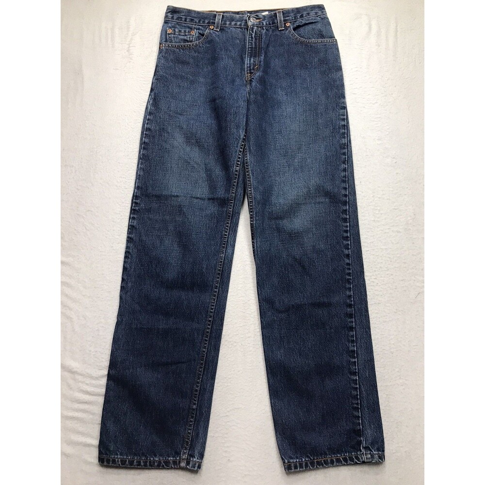 90s LEVIS 555 Jeans Women 10 Reg (32x32) Guys Fit Low Rise Boyfriend USA Made